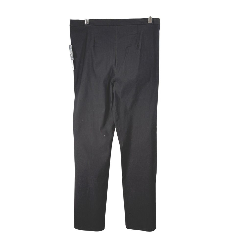 Juniors Black Straight Leg Elastic Waist Pull On Stretch Pants XL concert dressy